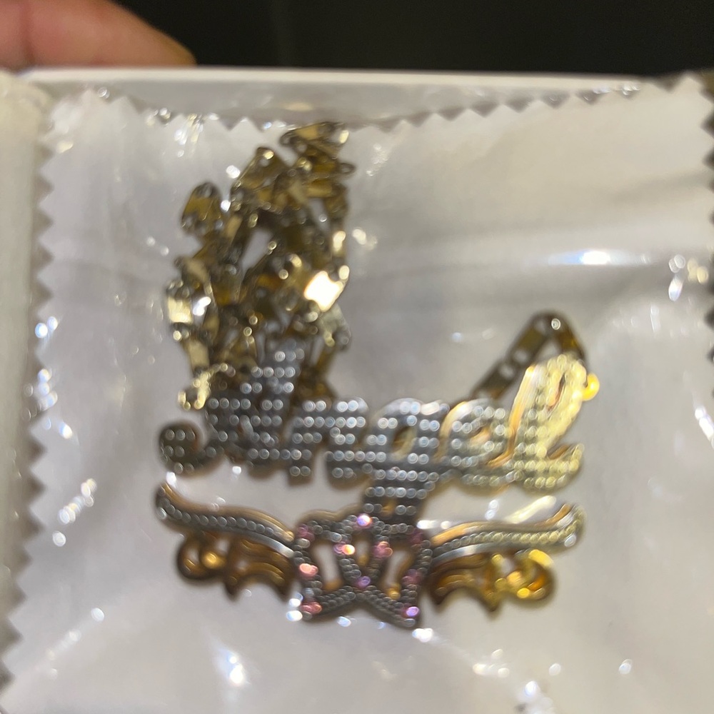 Gold and Silver Angel Brooch